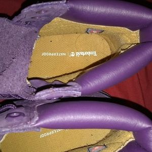 Purple boots timberlands
